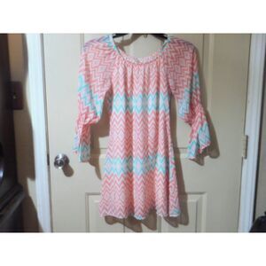 Women's y2k "YETTS" Los Angeles" straight shift dress; knee length; size 10/12